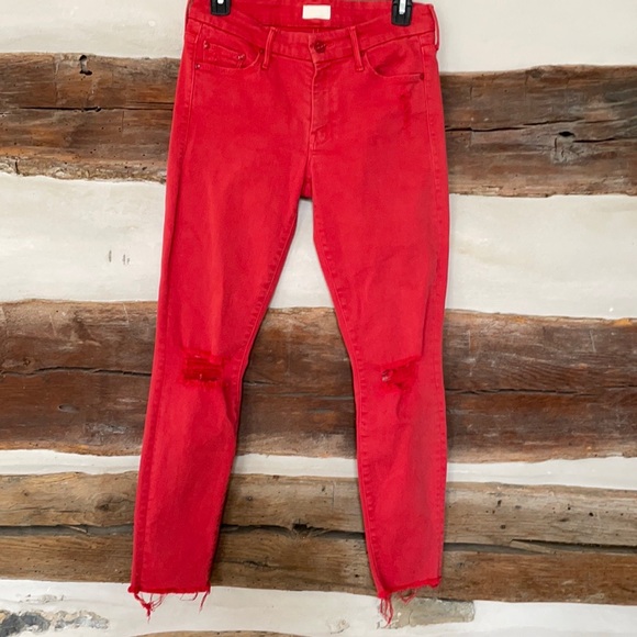 MOTHER, The Looker Ankle Fray Blow by Blow jean - Picture 9 of 10